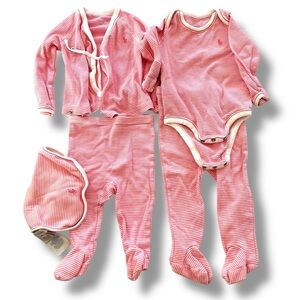 Ralph Lauren Baby Girl sttiped 4piece Set 3m